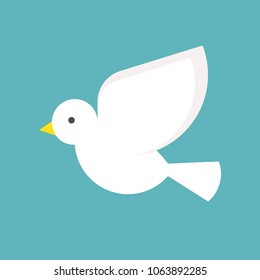aves de capoeira, ícone de design plano pássaro simples
