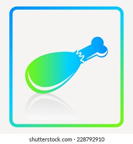 poultry vector icon. vector illustration