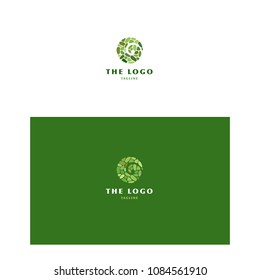 Pounamu symbol logo template green