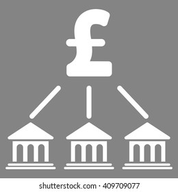 Pound Bank Organization vector icon.