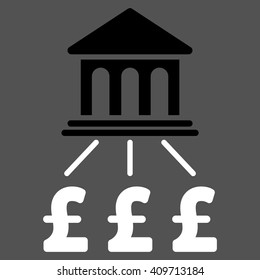 Pound Bank Scheme vector icon.