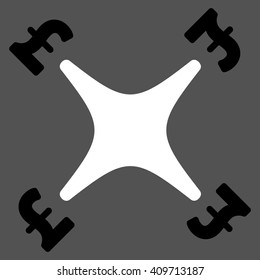 Pound Business Drone vector icon