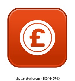 pound coin vector symbol