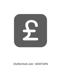 Pound currency Icon in trendy flat style isolated on white background. Award symbol for your web site design, logo, app, UI. Vector illustration, EPS10.