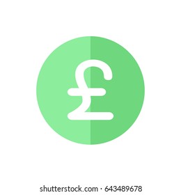 Pound currency Icon in trendy flat style isolated on white background. Award symbol for your web site design, logo, app, UI. Vector illustration, EPS10.