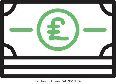 Imagen vectorial de icono Moneda Libra. Adecuado para aplicaciones web móviles y medios de impresión.
