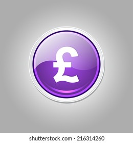 Pound Currency Sign Elliptical Vector Purple Stock Vector (Royalty Free ...