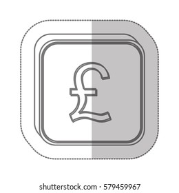 pound currency symbol icon image, vector illustration
