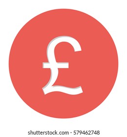 pound currency symbol icon image, vector illustration