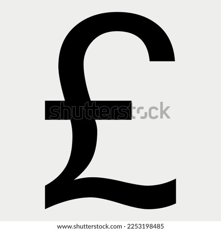 Pound currency symbol icon vector illustration