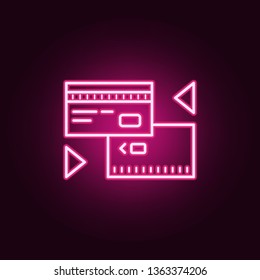 pound exchange to credit card neon icon. Elements of Banking set. Simple icon for websites, web design, mobile app, info graphics