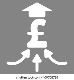 Pound Financial Aggregator vector icon.