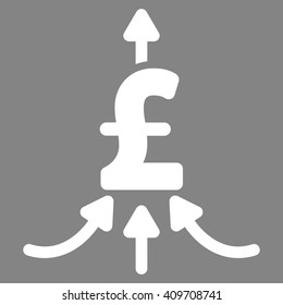 Pound Financial Aggregator vector icon.