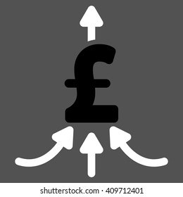 Pound Financial Aggregator vector icon.