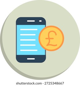 Ícone de Estilo de Círculo Plano Libra