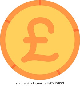 Pound Flat Illustration Vector Design