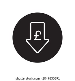 pound glyph icon isolated on white background
