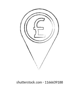 pound great britain coin currency money pointer location