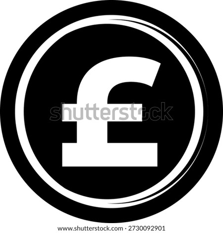 Pound high symbol, cost increase icon. Growth profit bussiness sign vector illustration .