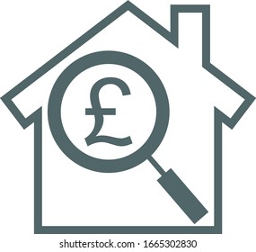 Icono de la casa libra. Ilustración del vector