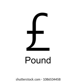 pound icon. Element of currency for mobile concept and web apps. Detailed pound icon can be used for web and mobile. Premium icon on white background