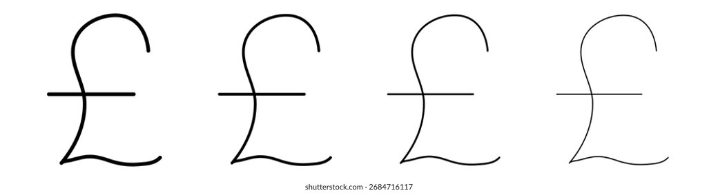 Conjunto de contorno de arte de Ilustración vectorial de línea delgada plana