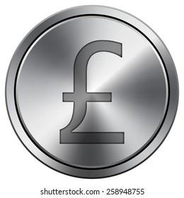 Pound icon. Internet button on white background. EPS10 Vector. 