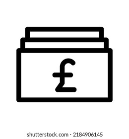 Pfund-Symbol oder Logo einzeln auf Zeichen, Vektorgrafik - hochwertige Vektorsymbole in schwarzem Stil

