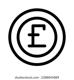 icono de la libra o logotipo símbolo de señalización aislado ilustración vectorial de alta calidad estilo negro iconos vectoriales