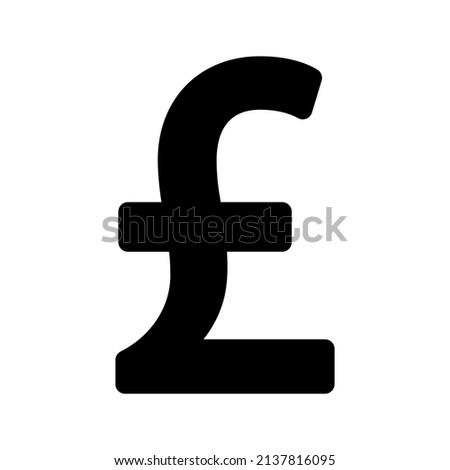 Pound icon . Money sign . Vector illustration