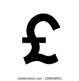 Pound icon. Money symbol. Vector illustration. on white background