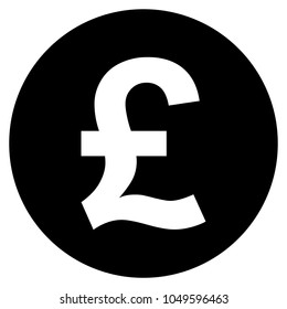 Pound icon. Vector illustration