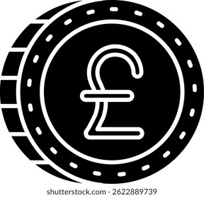 Diseño de icono de Vector de línea de libra