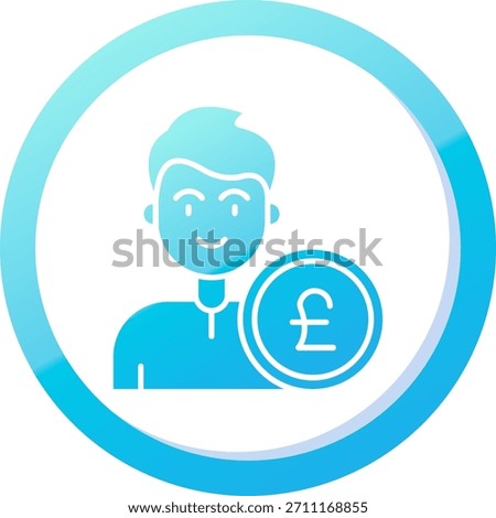 Pound Line vector Icon Design