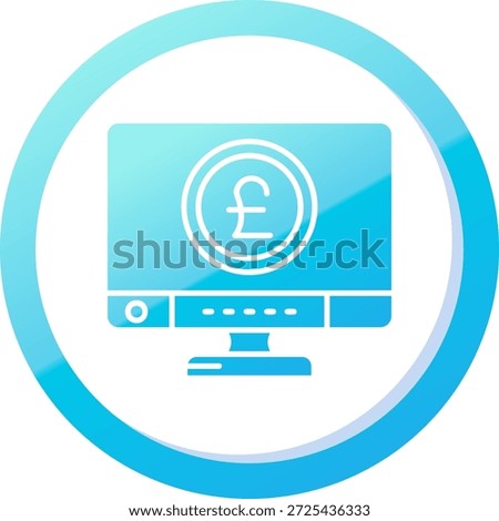 Pound Line vector Icon Design