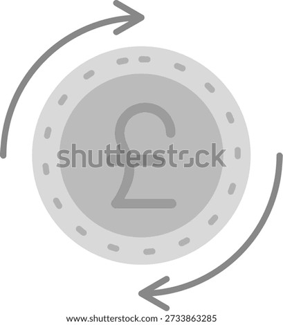 Pound Line vector Icon Design