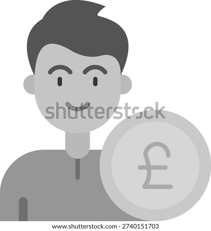 Pound Line vector Icon Design
