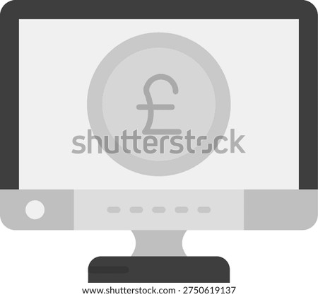 Pound Line vector Icon Design