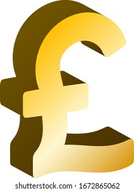 
Pound mark isolated vector illustration