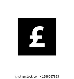 Pound money sign icon vector