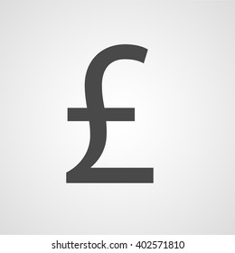 Pound money symbol. vector icon