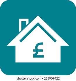 Pound, money, uk icon vector image. Can also be used for real estate, property, land and buildings. Suitable for mobile apps, web apps and print media.