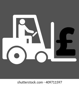 Pound Money Warehouse vector icon. 