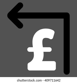 Pound Moneyback vector icon.