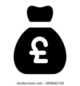 Pound sack in trendy filled style, investment 