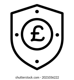 Pound Secure Shield Icon