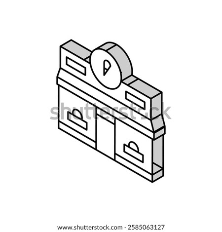 pound shop store isometric icon vector. pound shop store sign. isolated symbol illustration