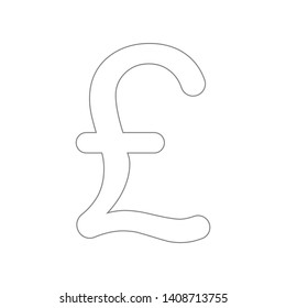 Pound sign icon. Element of web for mobile concept and web apps icon. Outline, thin line icon for website design and development, app development