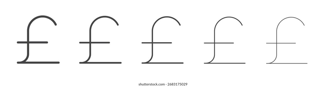 Pound sign icon outline ilustration vector symbol