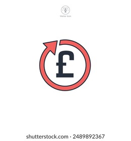 Pound Sign Icon theme symbol vector illustration isolated on white background